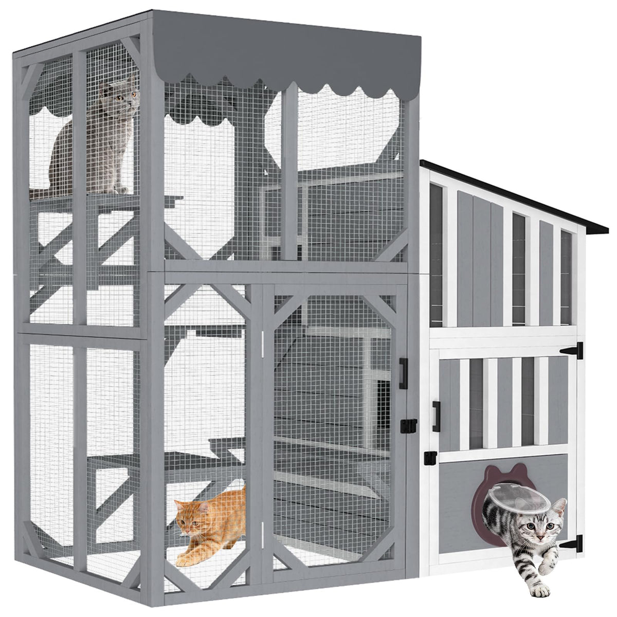 3-Tier Outdoor Cat Enclosure