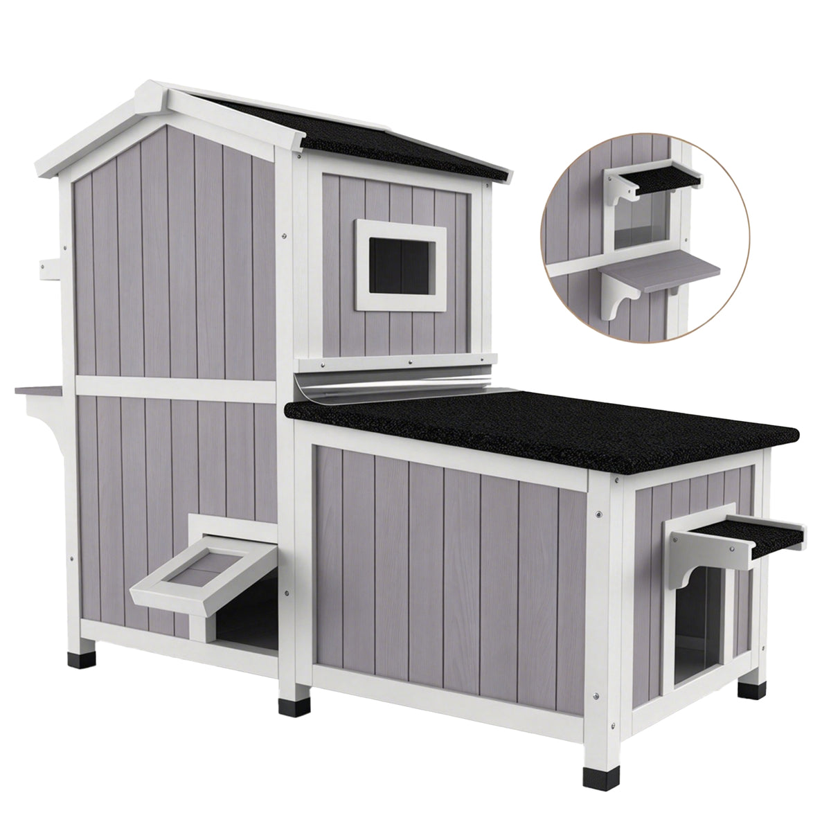 2-Story Outdoor Cat House